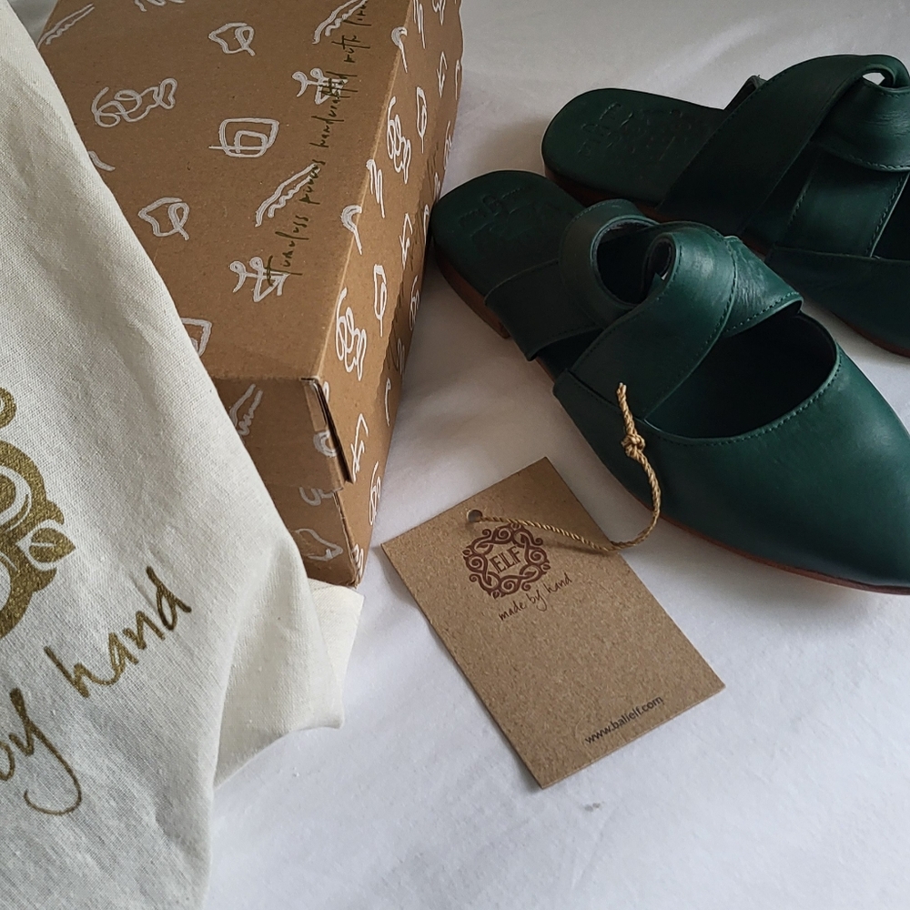 Bali Elf Taj Mahal mules Emerald Green